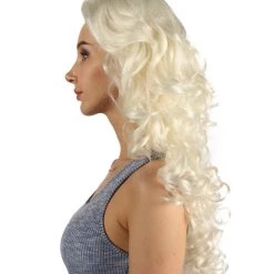 HPO Women's Womens Colonial Historical Curly Wigs | Blonde Cosplay Wig | Premium Breathable Capless Cap 10 HPO Women's Womens Colonial Historical Curly Wigs | Blonde Cosplay Wig | Premium Breathable Capless Cap