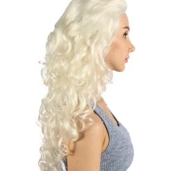 HPO Women's Womens Colonial Historical Curly Wigs | Blonde Cosplay Wig | Premium Breathable Capless Cap 12 HPO Women's Womens Colonial Historical Curly Wigs | Blonde Cosplay Wig | Premium Breathable Capless Cap