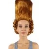 HPO Womens Colonial Historical Curly Wigs | Auburn Cosplay Wig | Premium Breathable Capless Cap Women's