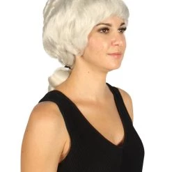 HPO Women's Womens Colonial Lady Wig Lt. Blonde | Premium Breathable Capless Cap