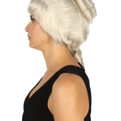 HPO Women's Womens Colonial Lady Wig Lt. Blonde | Premium Breathable Capless Cap