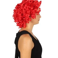 HPO Women's Womens Colonial Historical Curly Wig | Multiple Colors | Premium Breathable Capless Cap