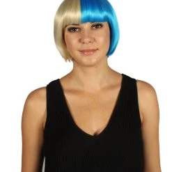 HPO Womens Two-tone Short Bob Wig | Multiple Color Collection | Premium Breathable Capless Cap