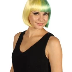 HPO Womens Two-tone Short Bob Wig | Multiple Color Collection | Premium Breathable Capless Cap