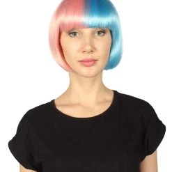 HPO Womens Two-tone Short Bob Wig | Multiple Color Collection | Premium Breathable Capless Cap