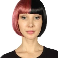 HPO Womens Two-tone Short Bob Wig | Multiple Color Collection | Premium Breathable Capless Cap