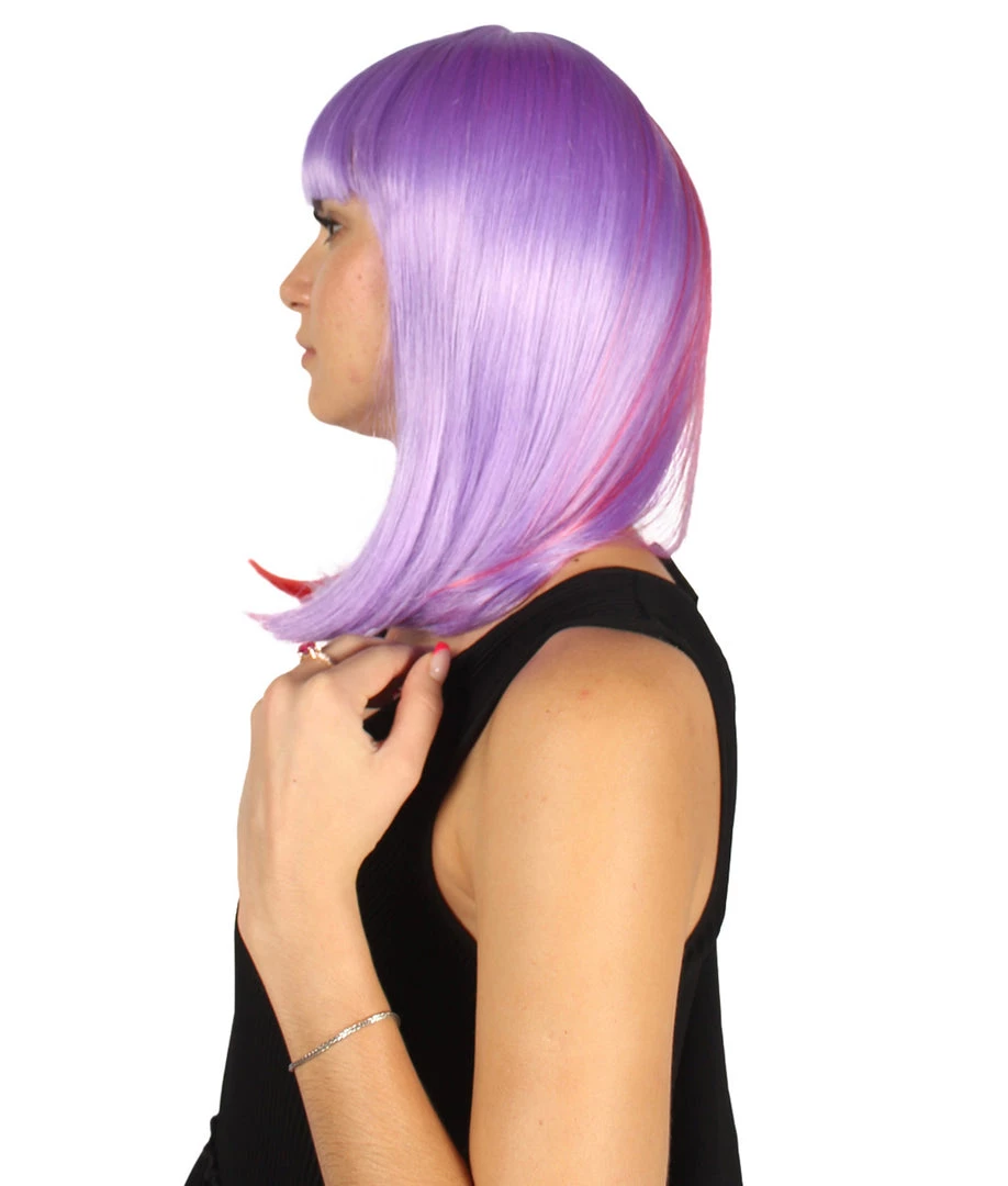 HPO Womens Two-tone Medium Bob Wig | Multiple Color Collection | Premium Breathable Capless Cap Women's Wigs 4 HPO Womens Two-tone Medium Bob Wig | Multiple Color Collection | Premium Breathable Capless Cap Women's Wigs