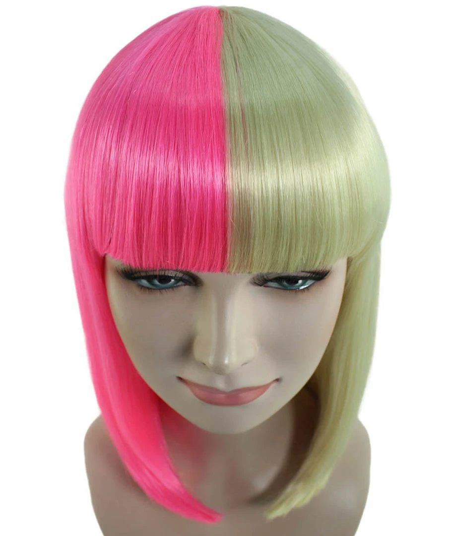 HPO Womens Two-tone Medium Bob Wig | Multiple Color Collection | Premium Breathable Capless Cap Women's Wigs 13 HPO Womens Two-tone Medium Bob Wig | Multiple Color Collection | Premium Breathable Capless Cap Women's Wigs