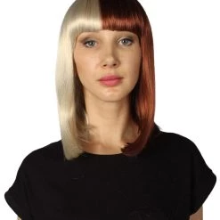 HPO Womens Two-tone Medium Bob Wig | Multiple Color Collection | Premium Breathable Capless Cap Women's Wigs 101 HPO Womens Two-tone Medium Bob Wig | Multiple Color Collection | Premium Breathable Capless Cap Women's Wigs