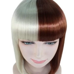 HPO Womens Two-tone Medium Bob Wig | Multiple Color Collection | Premium Breathable Capless Cap Women's Wigs 106 HPO Womens Two-tone Medium Bob Wig | Multiple Color Collection | Premium Breathable Capless Cap Women's Wigs