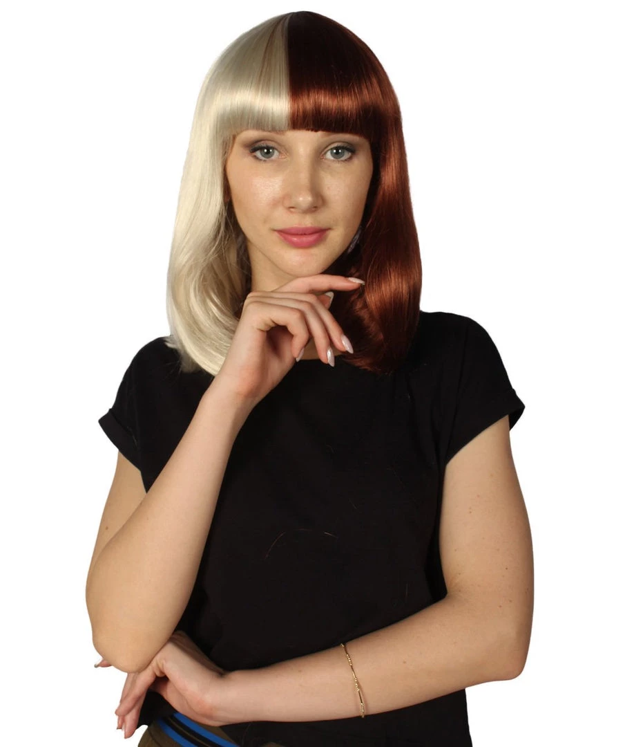 HPO Womens Two-tone Medium Bob Wig | Multiple Color Collection | Premium Breathable Capless Cap Women's Wigs 15 HPO Womens Two-tone Medium Bob Wig | Multiple Color Collection | Premium Breathable Capless Cap Women's Wigs
