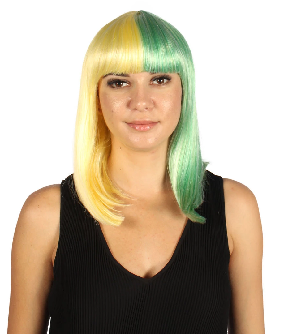 HPO Womens Two-tone Medium Bob Wig | Multiple Color Collection | Premium Breathable Capless Cap Women's Wigs 75 HPO Womens Two-tone Medium Bob Wig | Multiple Color Collection | Premium Breathable Capless Cap Women's Wigs