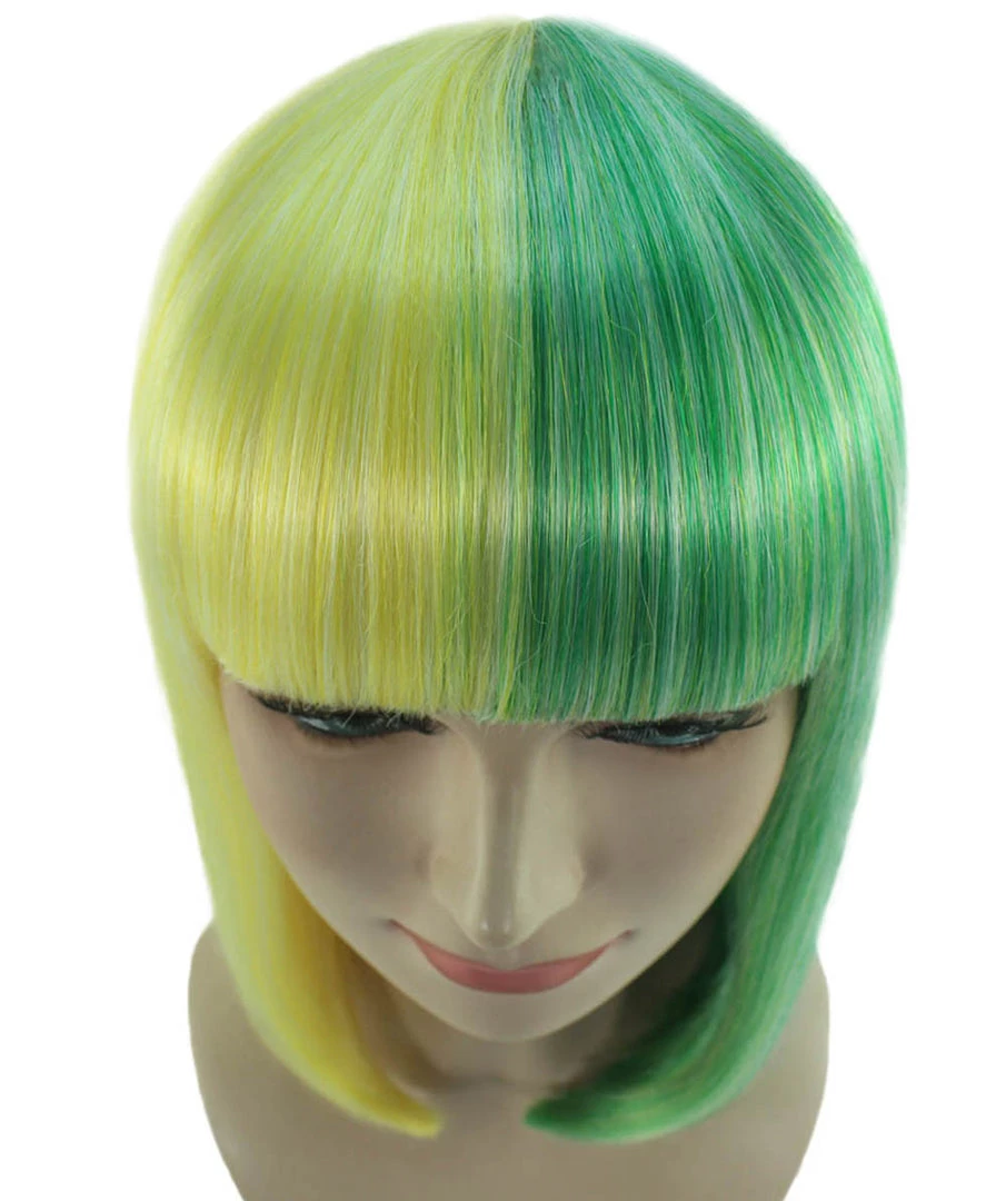 HPO Womens Two-tone Medium Bob Wig | Multiple Color Collection | Premium Breathable Capless Cap Women's Wigs 80 HPO Womens Two-tone Medium Bob Wig | Multiple Color Collection | Premium Breathable Capless Cap Women's Wigs