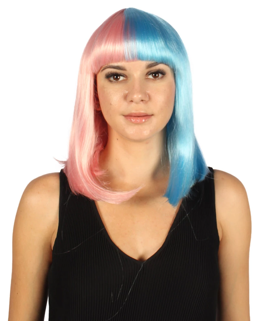 HPO Womens Two-tone Medium Bob Wig | Multiple Color Collection | Premium Breathable Capless Cap Women's Wigs 81 HPO Womens Two-tone Medium Bob Wig | Multiple Color Collection | Premium Breathable Capless Cap Women's Wigs