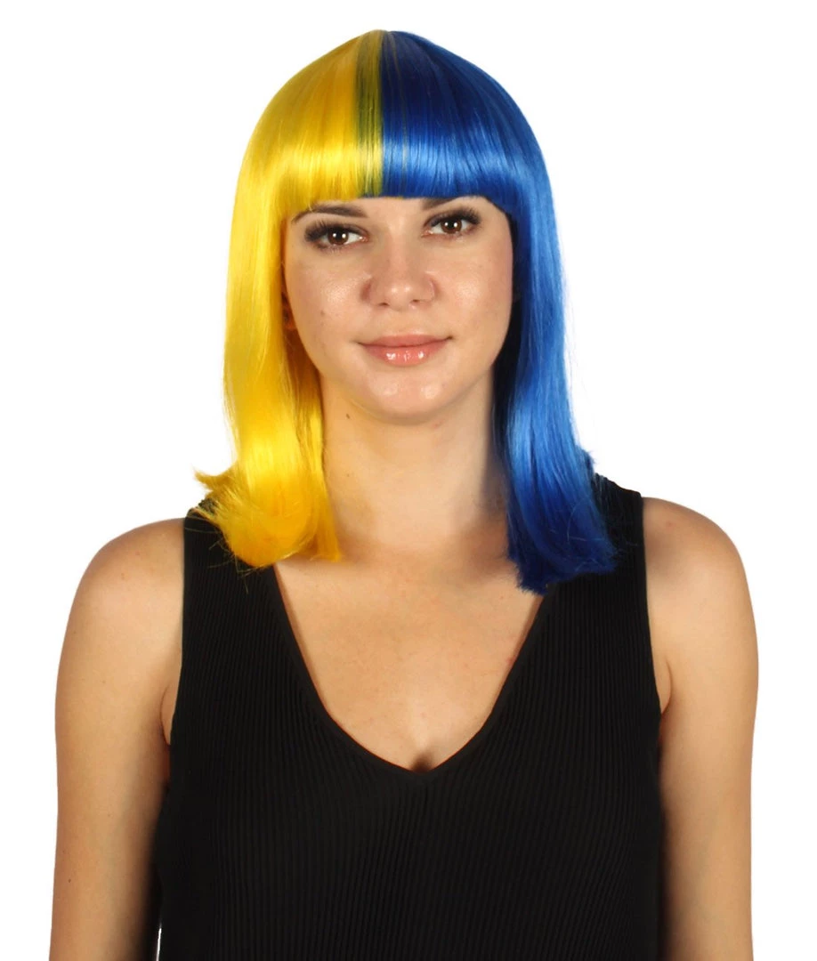 HPO Womens Two-tone Medium Bob Wig | Multiple Color Collection | Premium Breathable Capless Cap Women's Wigs 1 HPO Womens Two-tone Medium Bob Wig | Multiple Color Collection | Premium Breathable Capless Cap Women's Wigs