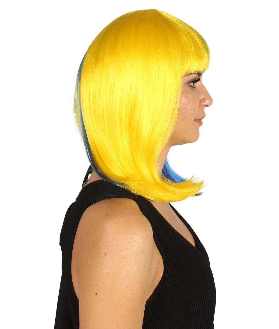 HPO Womens Two-tone Medium Bob Wig | Multiple Color Collection | Premium Breathable Capless Cap Women's Wigs 30 HPO Womens Two-tone Medium Bob Wig | Multiple Color Collection | Premium Breathable Capless Cap Women's Wigs