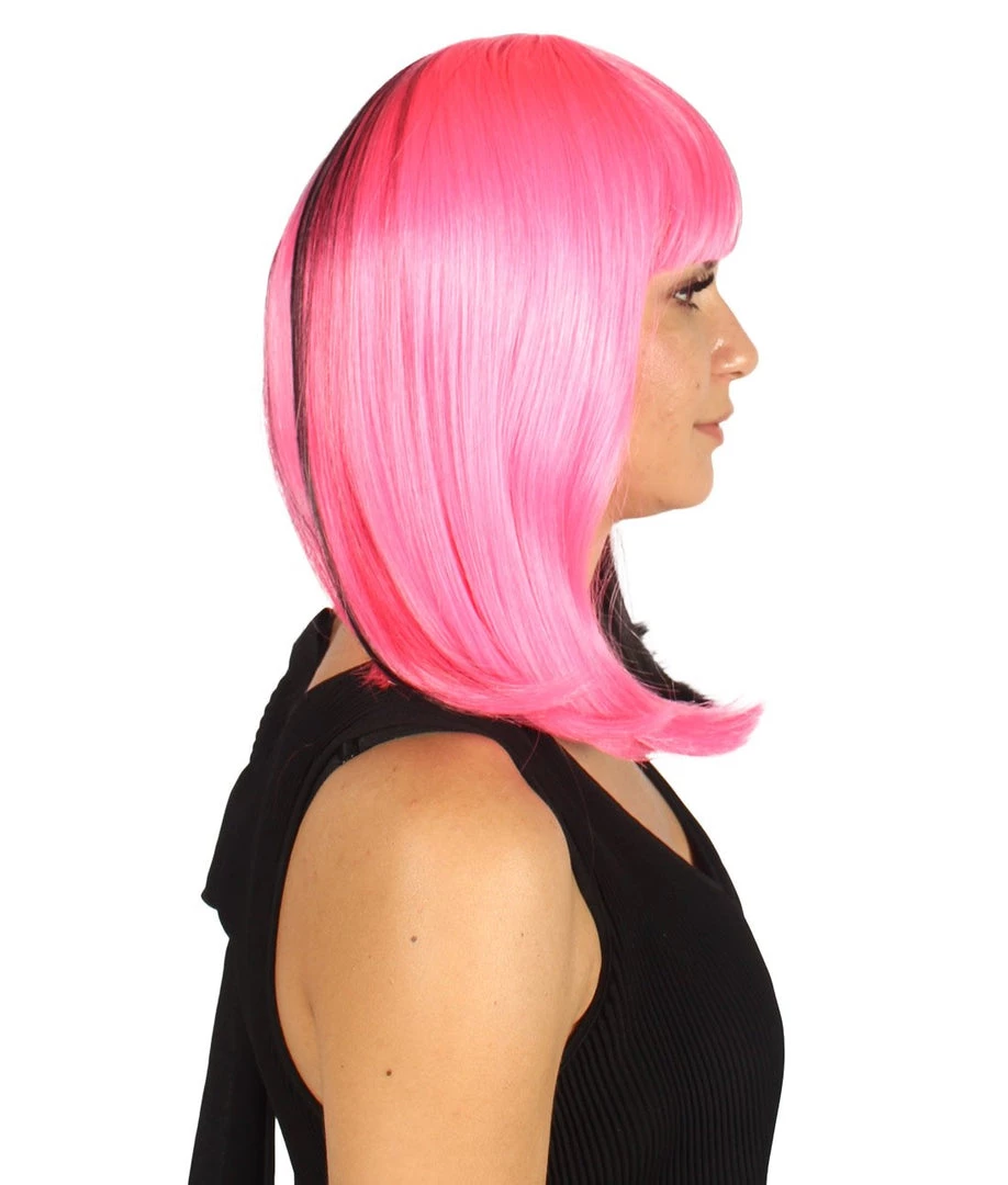 HPO Womens Two-tone Medium Bob Wig | Multiple Color Collection | Premium Breathable Capless Cap Women's Wigs 36 HPO Womens Two-tone Medium Bob Wig | Multiple Color Collection | Premium Breathable Capless Cap Women's Wigs