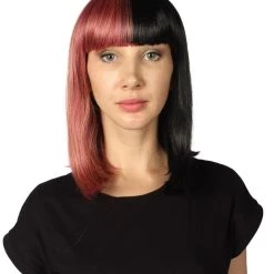HPO Womens Two-tone Medium Bob Wig | Multiple Color Collection | Premium Breathable Capless Cap Women's Wigs 131 HPO Womens Two-tone Medium Bob Wig | Multiple Color Collection | Premium Breathable Capless Cap Women's Wigs