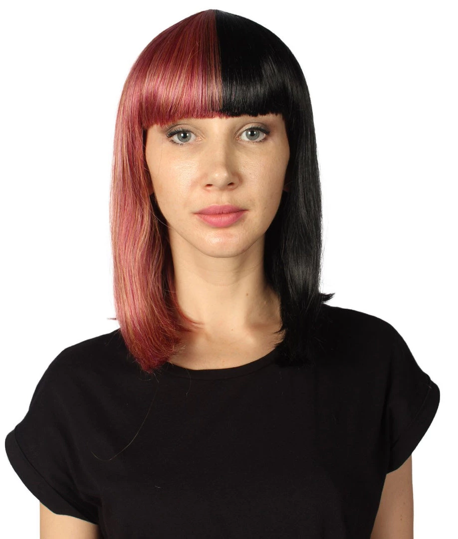 HPO Womens Two-tone Medium Bob Wig | Multiple Color Collection | Premium Breathable Capless Cap Women's Wigs 44 HPO Womens Two-tone Medium Bob Wig | Multiple Color Collection | Premium Breathable Capless Cap Women's Wigs