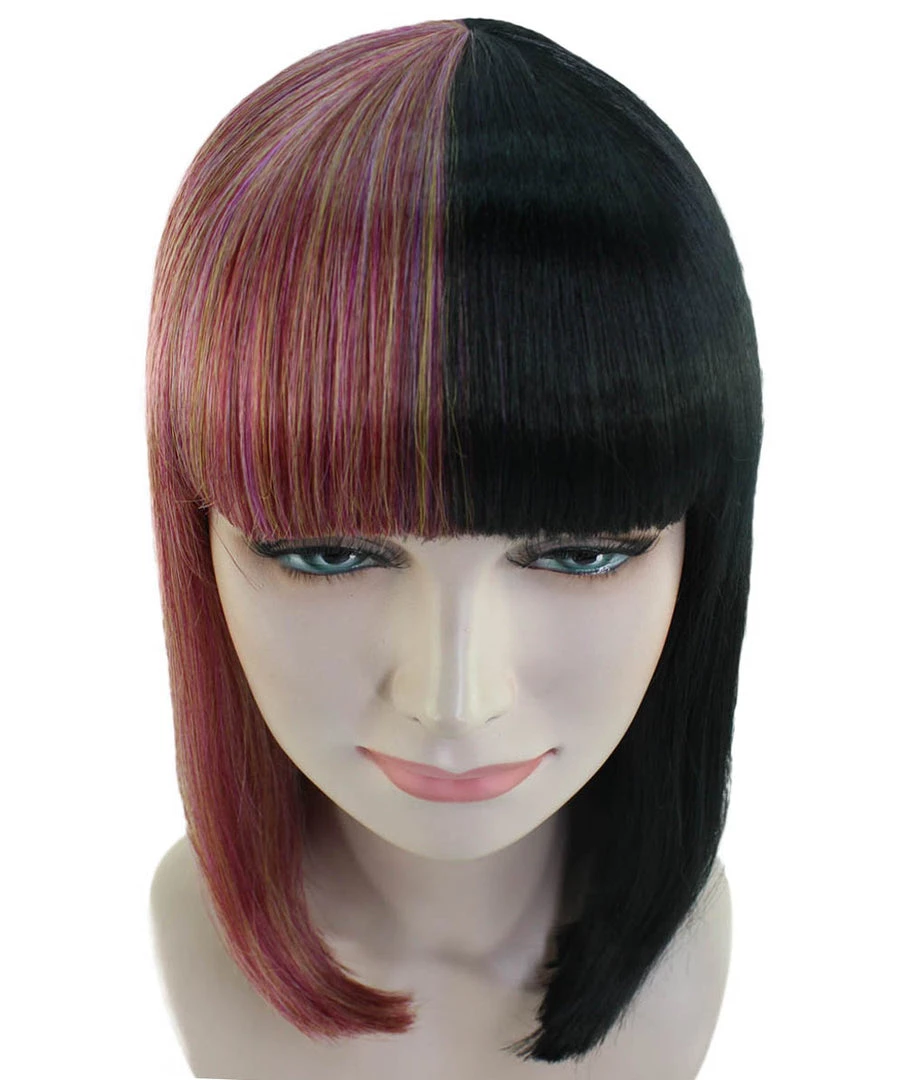 HPO Womens Two-tone Medium Bob Wig | Multiple Color Collection | Premium Breathable Capless Cap Women's Wigs 49 HPO Womens Two-tone Medium Bob Wig | Multiple Color Collection | Premium Breathable Capless Cap Women's Wigs