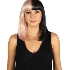 HPO Womens Two-tone Medium Bob Wig | Multiple Color Collection | Premium Breathable Capless Cap Women's Wigs 137 HPO Womens Two-tone Medium Bob Wig | Multiple Color Collection | Premium Breathable Capless Cap Women's Wigs