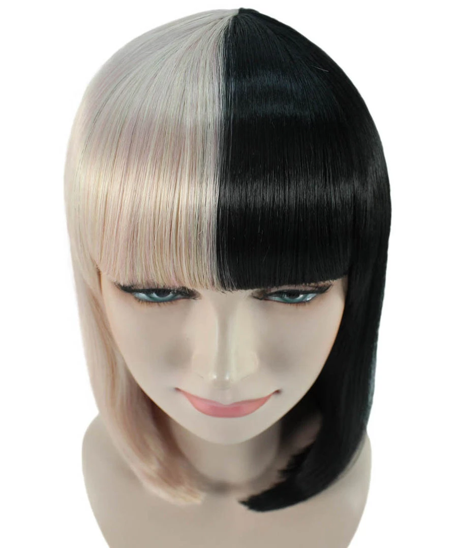 HPO Womens Two-tone Medium Bob Wig | Multiple Color Collection | Premium Breathable Capless Cap Women's Wigs 55 HPO Womens Two-tone Medium Bob Wig | Multiple Color Collection | Premium Breathable Capless Cap Women's Wigs