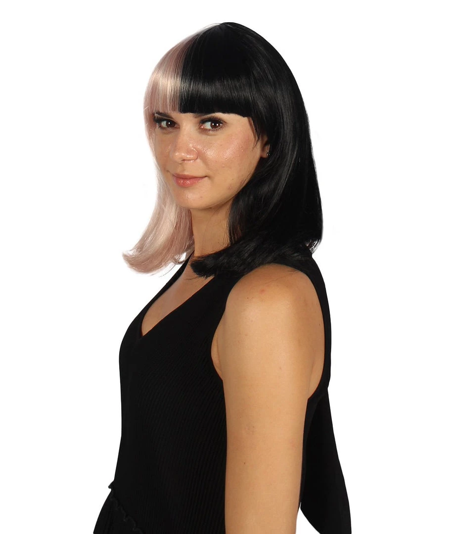 HPO Womens Two-tone Medium Bob Wig | Multiple Color Collection | Premium Breathable Capless Cap Women's Wigs 51 HPO Womens Two-tone Medium Bob Wig | Multiple Color Collection | Premium Breathable Capless Cap Women's Wigs