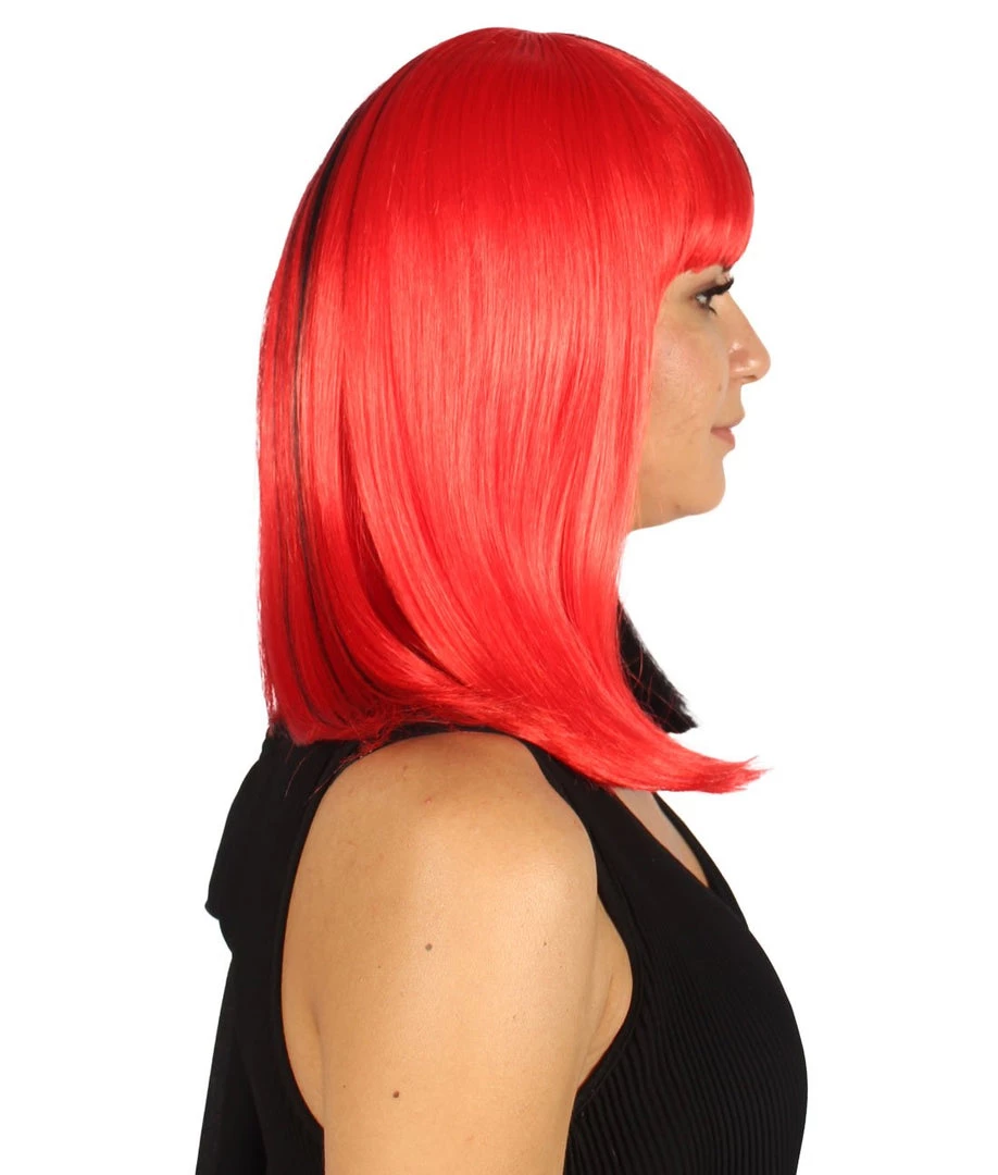 HPO Womens Two-tone Medium Bob Wig | Multiple Color Collection | Premium Breathable Capless Cap Women's Wigs 59 HPO Womens Two-tone Medium Bob Wig | Multiple Color Collection | Premium Breathable Capless Cap Women's Wigs