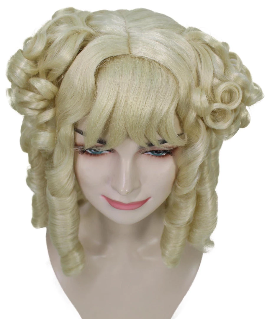 HPO Women's Colonial Lady Wig | Blonde Historical Wigs | Premium Breathable Capless Cap 7 HPO Women's Colonial Lady Wig | Blonde Historical Wigs | Premium Breathable Capless Cap