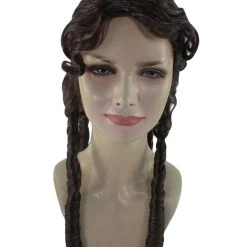 HPO Womens Colonial Lady Wig | Dark Brown Curly Historical Wigs | Premium Breathable Capless Cap 15 HPO Womens Colonial Lady Wig | Dark Brown Curly Historical Wigs | Premium Breathable Capless Cap