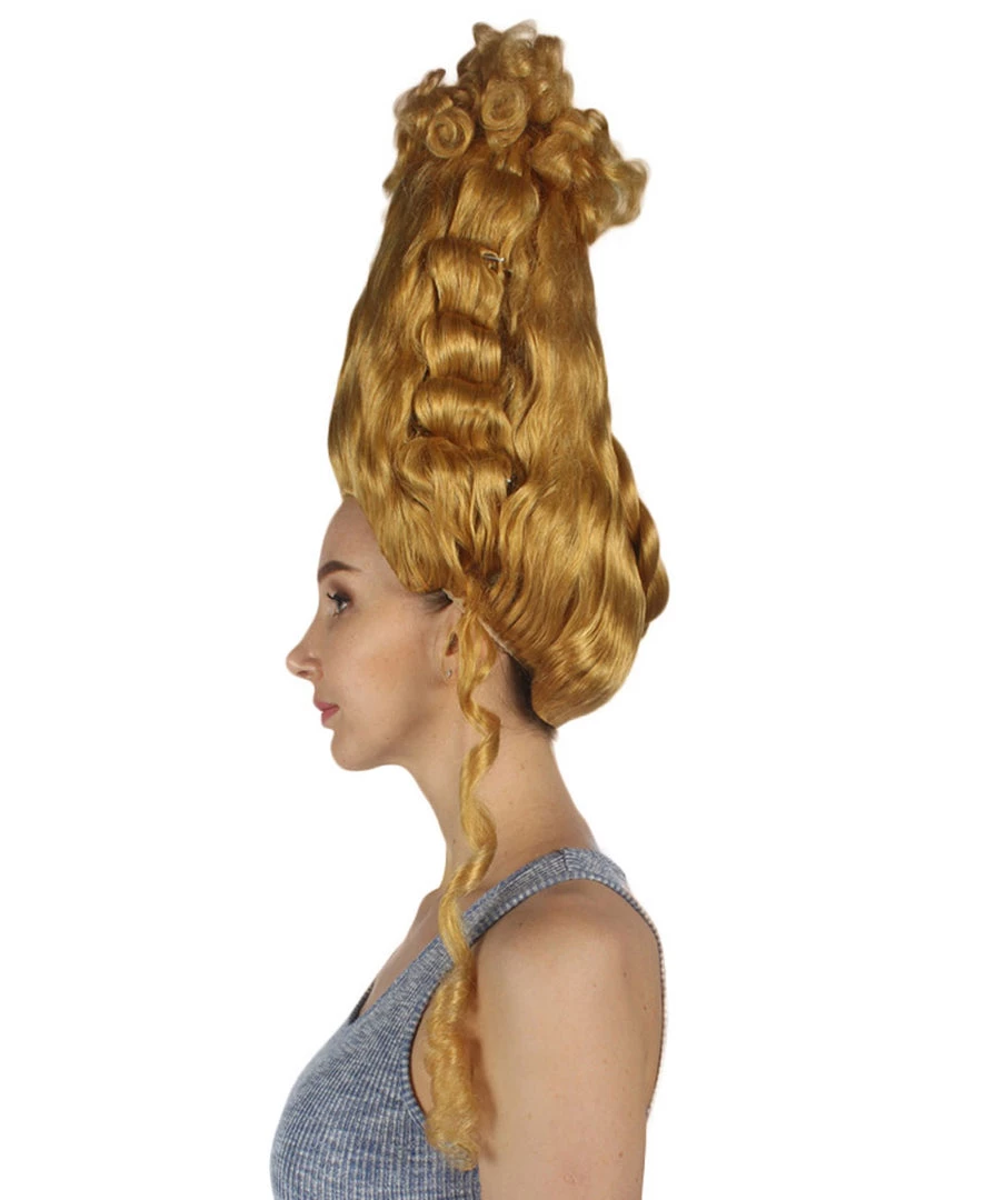 HPO Womens Marie Antoinette French Colonial Wig | Blonde Historical Wigs 3 HPO Womens Marie Antoinette French Colonial Wig | Blonde Historical Wigs