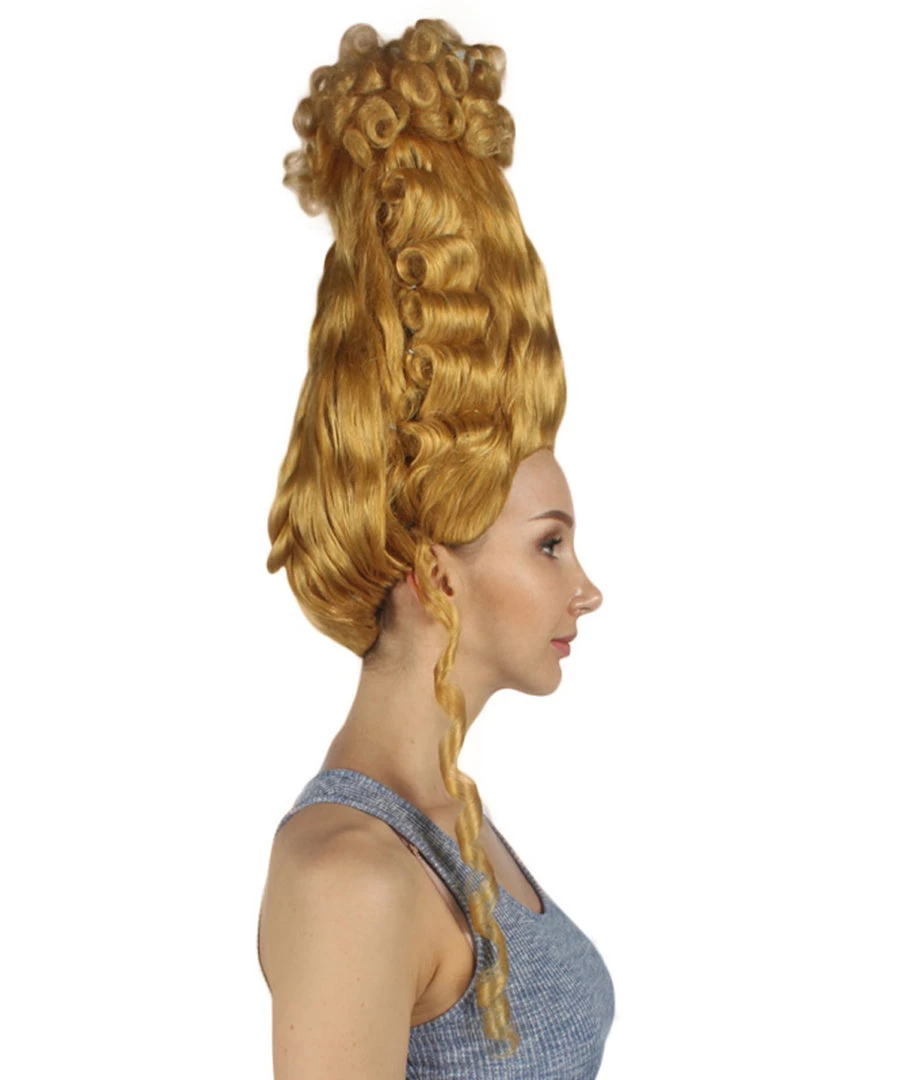 HPO Womens Marie Antoinette French Colonial Wig | Blonde Historical Wigs 5 HPO Womens Marie Antoinette French Colonial Wig | Blonde Historical Wigs