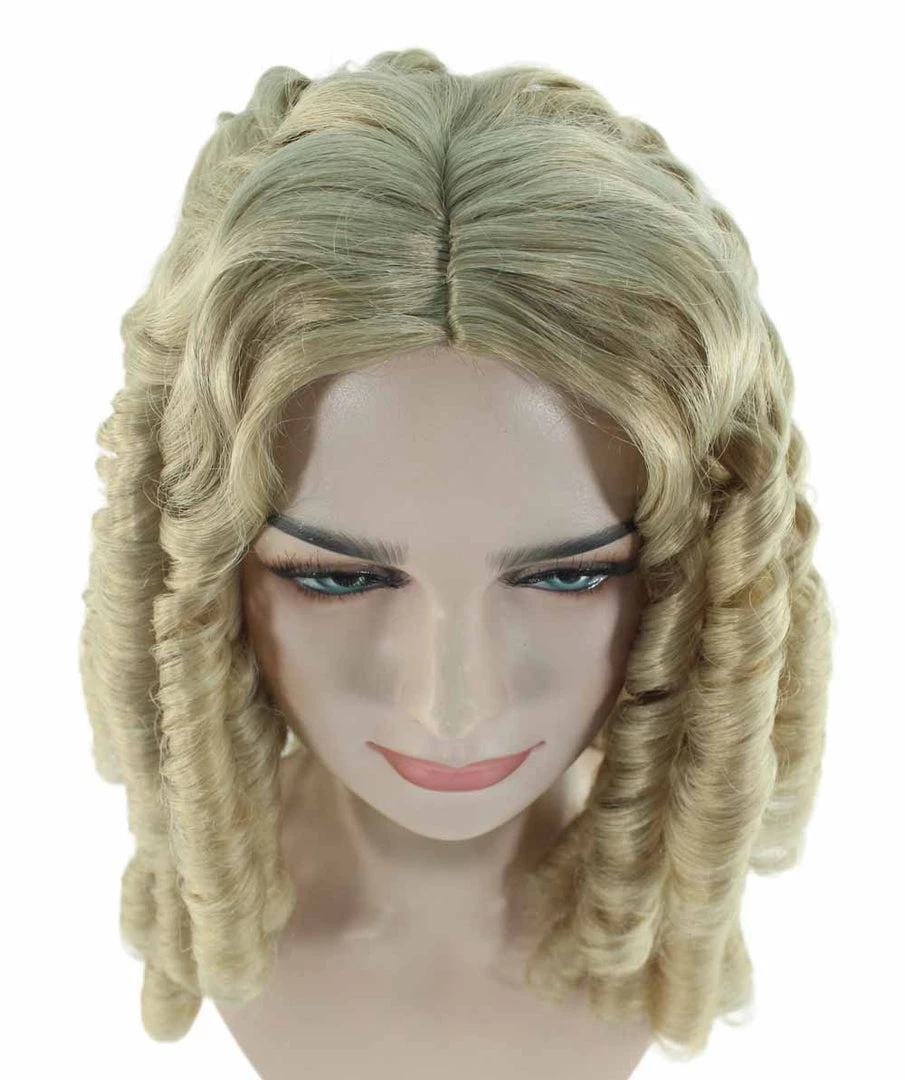 HPO Womens Colonial Lady Blonde Wig | Historical Character Cosplay Halloween Wig | Premium Breathable Capless Cap 7 HPO Womens Colonial Lady Blonde Wig | Historical Character Cosplay Halloween Wig | Premium Breathable Capless Cap
