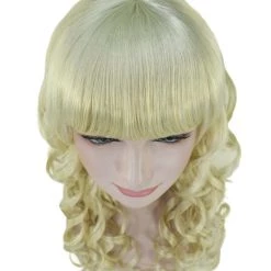 HPO Womens Long Blonde Curly Wig | Dramatical Fancy Wig | Premium Breathable Capless Cap 15 HPO Womens Long Blonde Curly Wig | Dramatical Fancy Wig | Premium Breathable Capless Cap