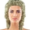 HPO Women's Womens Colonial Blonde Curly Wig | Historical Character Cosplay Halloween Wig | Premium Breathable Capless Cap