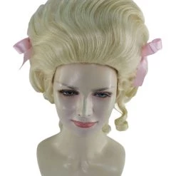 HPO Women's Womens French Colonial Marie Antoinette Wig | Blonde Historical Wigs | Premium Breathable Capless Cap 15 HPO Women's Womens French Colonial Marie Antoinette Wig | Blonde Historical Wigs | Premium Breathable Capless Cap
