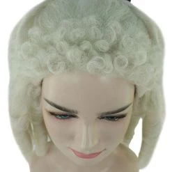 HPO Women's Womens Colonial Ladies 18th Century Curly Wig | Blonde Historical Wigs | Premium Breathable Capless Cap 15 HPO Women's Womens Colonial Ladies 18th Century Curly Wig | Blonde Historical Wigs | Premium Breathable Capless Cap