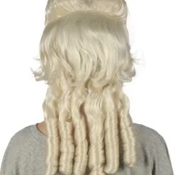 HPO Women's Colonial Curly Wigs | Blonde Halloween Wigs | Premium Breathable Capless Cap 12 HPO Women's Colonial Curly Wigs | Blonde Halloween Wigs | Premium Breathable Capless Cap