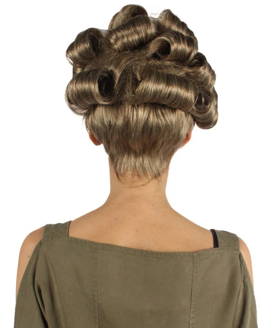 HPO Womens Old Lady Wig | Brown Vintage Wigs | Premium Breathable Capless Cap 4 HPO Womens Old Lady Wig | Brown Vintage Wigs | Premium Breathable Capless Cap