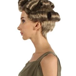 HPO Womens Old Lady Wig | Brown Vintage Wigs | Premium Breathable Capless Cap 11 HPO Womens Old Lady Wig | Brown Vintage Wigs | Premium Breathable Capless Cap