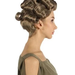 HPO Womens Old Lady Wig | Brown Vintage Wigs | Premium Breathable Capless Cap 13 HPO Womens Old Lady Wig | Brown Vintage Wigs | Premium Breathable Capless Cap