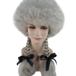 HPO Women's Womens Sinister Crimped Witch Wig | Grey Scary Wigs | Premium Breathable Capless Cap 17 HPO Women's Womens Sinister Crimped Witch Wig | Grey Scary Wigs | Premium Breathable Capless Cap