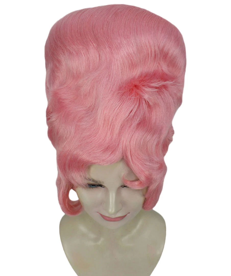 HPO Women's Womens 18th Century Colonial Lady Wig | Pink Historical Wig | Premium Breathable Capless Cap 7 HPO Women's Womens 18th Century Colonial Lady Wig | Pink Historical Wig | Premium Breathable Capless Cap