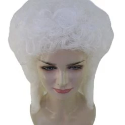 HPO Womens 18th Century Colonial Lady Wig | White Historical Wig | Premium Breathable Capless Cap Women's 15 HPO Womens 18th Century Colonial Lady Wig | White Historical Wig | Premium Breathable Capless Cap Women's