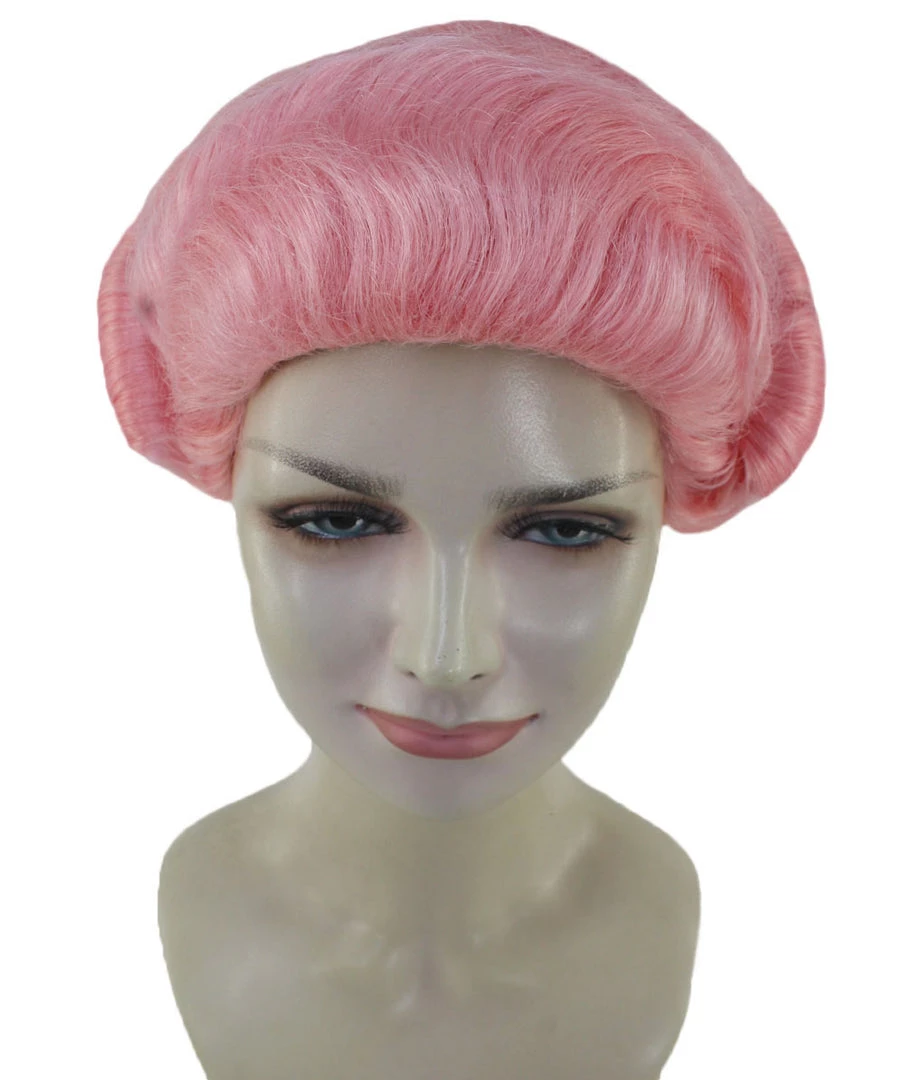 HPO Women's Adult Womens Wig | Pink Vintage Wigs | Premium Breathable Capless Cap 7 HPO Women's Adult Womens Wig | Pink Vintage Wigs | Premium Breathable Capless Cap