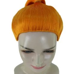 HPO Womens Orange Ponytail Wig | TV/Movie Wigs | Premium Breathable Capless Cap 15 HPO Womens Orange Ponytail Wig | TV/Movie Wigs | Premium Breathable Capless Cap