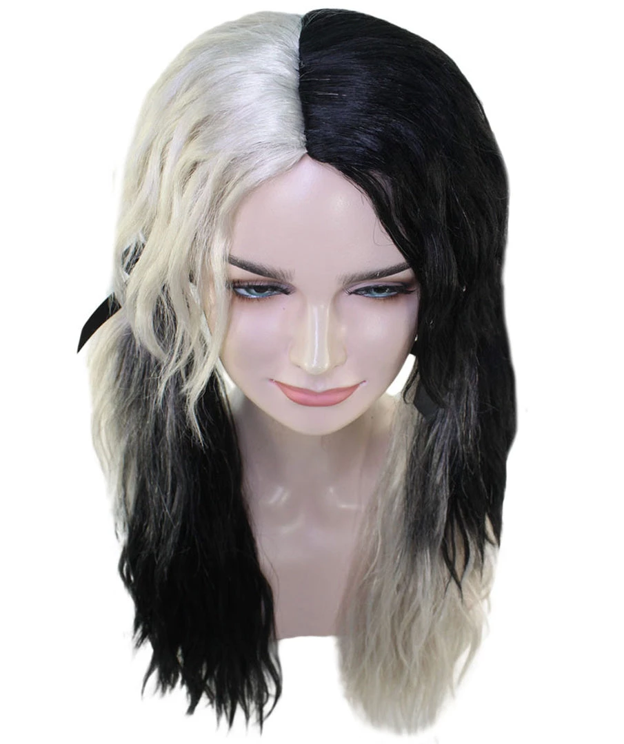 HPO Women's Womens Black And White Ponytail Wig | Anime Cosplay Party Wigs | Premium Breathable Capless Cap 6 HPO Women's Womens Black And White Ponytail Wig | Anime Cosplay Party Wigs | Premium Breathable Capless Cap