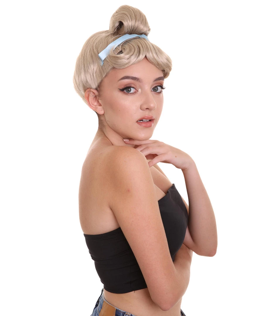 HPO Princess Womens Blonde Wig | Storybook & Fairytale Wigs | Premium Breathable Capless Cap Women's 5 HPO Princess Womens Blonde Wig | Storybook & Fairytale Wigs | Premium Breathable Capless Cap Women's