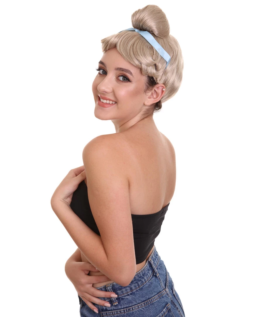 HPO Princess Womens Blonde Wig | Storybook & Fairytale Wigs | Premium Breathable Capless Cap Women's 2 HPO Princess Womens Blonde Wig | Storybook & Fairytale Wigs | Premium Breathable Capless Cap Women's