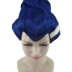HPO Womens Monster Family Blue Wig | Blue Emma TV/Movie Wigs | Premium Breathable Capless Cap Women's 15 HPO Womens Monster Family Blue Wig | Blue Emma TV/Movie Wigs | Premium Breathable Capless Cap Women's